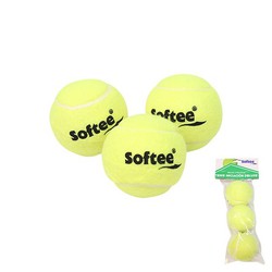 Saco 3 bolas de tênis softee deluxe iniciação
