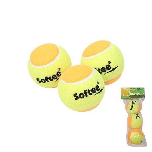 Sacchetto di 3 mini palline da tennis softee