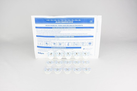 Disposable ECG adhesive electrodes 35x42mm