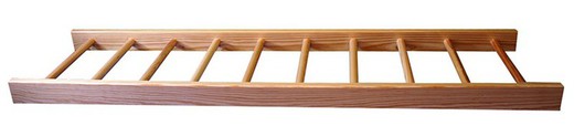 Scala orizzontale in legno a metro lineare