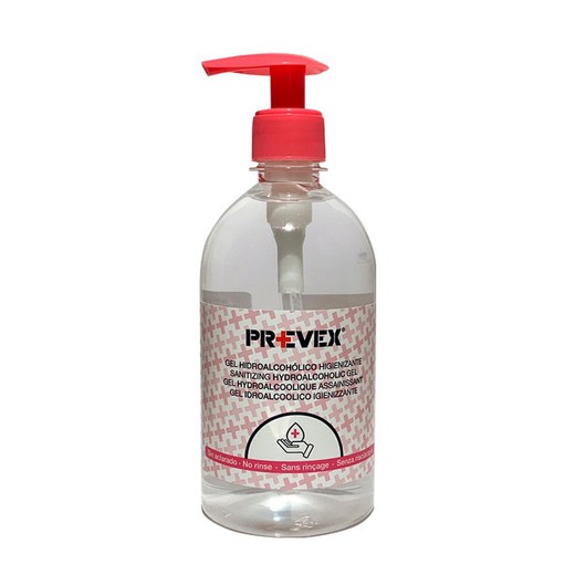 Prevex gel 500ml hidroalcohol con válvula dosificadora