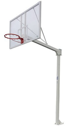 Deluxe monotube fixed basketball baskets