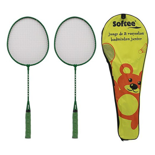 Setze zwei Junior Badmintonschläger