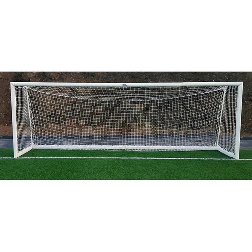 Set of aluminum soccer goals 11 120x100 mm removable