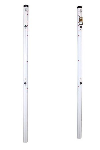 Fixed multi-height poles set