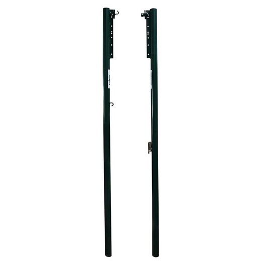 Set of fixed metal volleyball posts ø 80 mm