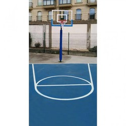 Conjunto de proteção para postes de basquete - minibasket 80x80mm