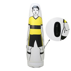 Fluor yellow inflatable barrier player