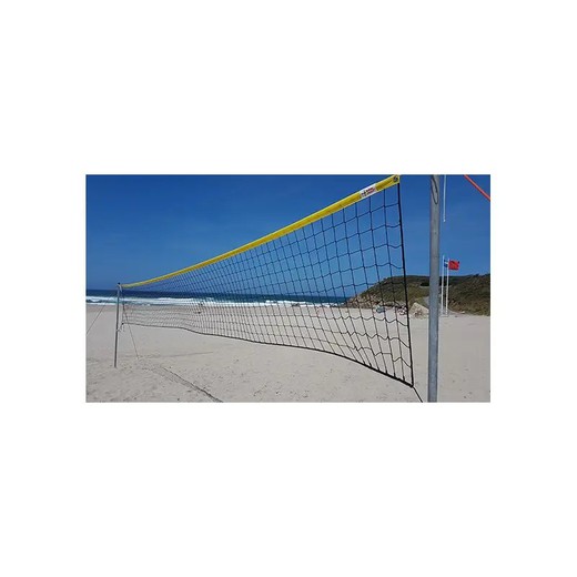 Beachvolleyballnetz 3 mm Premium Line mit gelbem Band