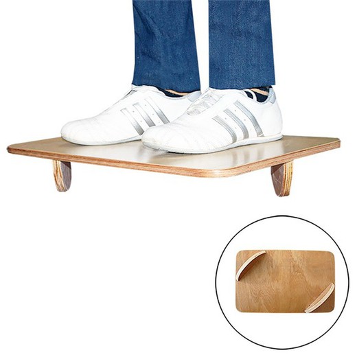 Balance Board mit doppelten Holzhalbkreisen