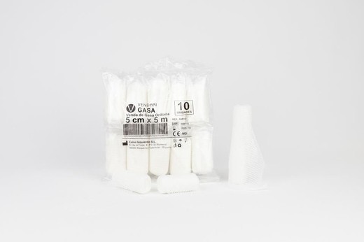 Gauze bandage (10 unit bag)