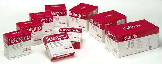 Venda tubular de compresión con látex Lidergrip ®