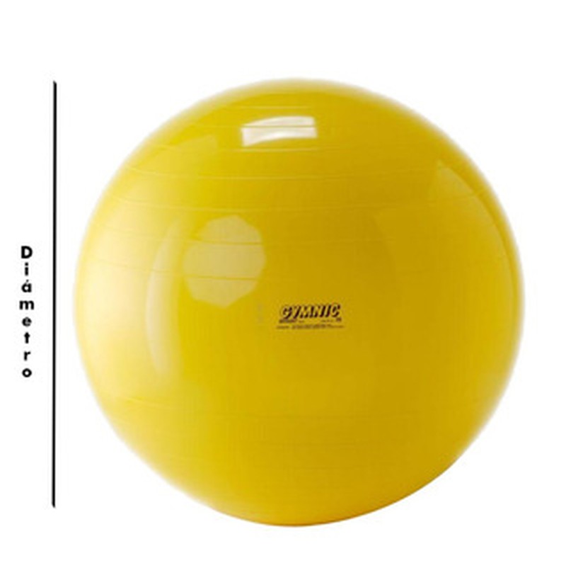 Bola Amarela Gymnic 75 cm, bola amarela 