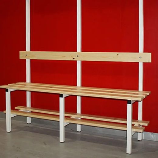 Wardrobe bench with shoe rack, hanger and shelf