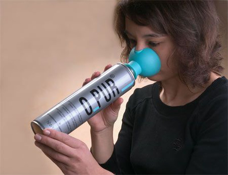 Botella Oxigeno puro O-PUR. 8 Litros. (80 inhalaciones)
