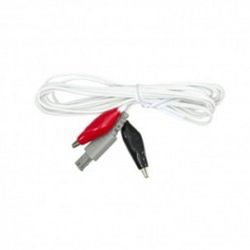Cable con pinzas tipo cocodrilo 3,5cm