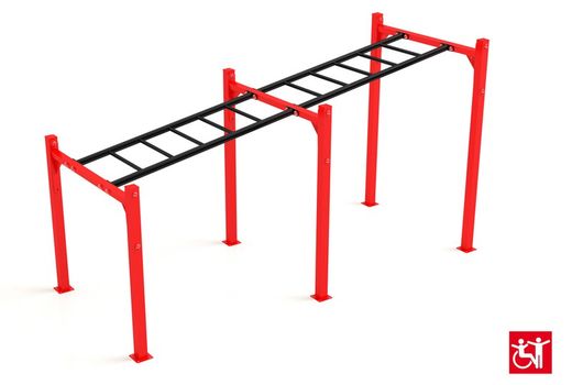 scala orizzontale inclinata
