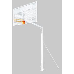 Juego canastas baloncesto antivandalicas tubo 114mm lacada (con aros, redes y tableros)