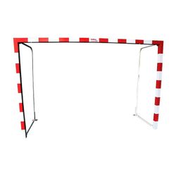 Jgo porterías f.sala/balonmano metálicas  80x80mm abatibles