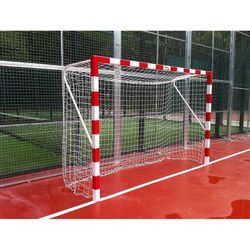 Porterías fútbol sala fijas de aluminio 80x80