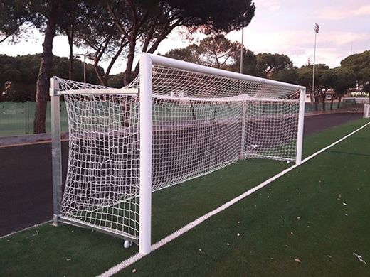 Serie di porte da calcio in alluminio 11 120x100 pieghevoli con archi zincati a caldo