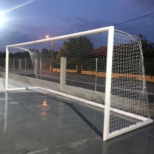 Juego porterías aluminio fútbol 11  120x100 mm trasladables