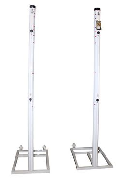Juego postes tenis o voley multialturas aluminio trasladables sección 90 mm