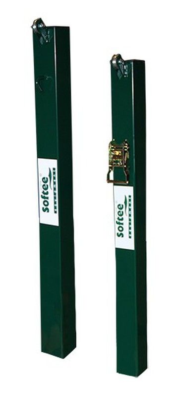 Pali tennis quadrati fissi 80 x 80 mm