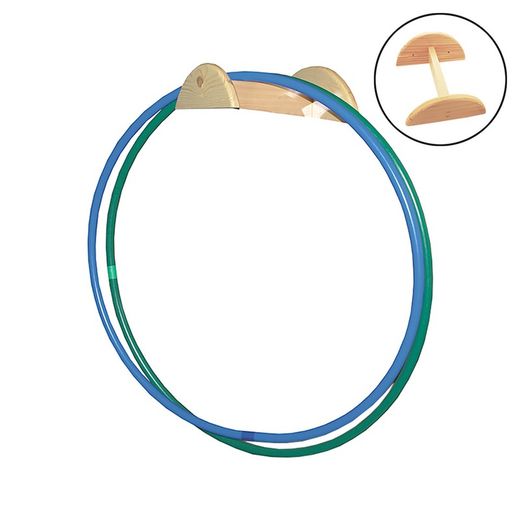 Wooden stand for hoops / strings