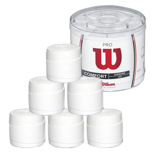 Jar 60 Overgrip Wilson White Pro